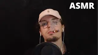 ASMR Smoking A Cigar Indoors with Mouth Sounds (100% Tingly)