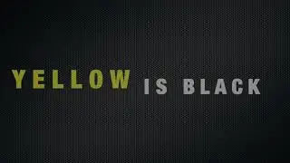 yellow is black, joe resl