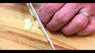Mince Garlic with Chef Eric Crowley - Chef Eric's Culinary Classroom - West LA, California