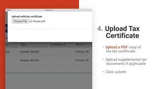 How to submit reseller dealer sales tax exemption certificates online