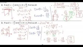 Precalculus 3 7 Double and Half Angle Identities