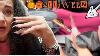 RICOSTRUISCO le UNGHIE - SPAVENTOSE di HALLOWEEN 👻🎃