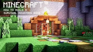 How to make Mountain base - Minecraft House Tutorial - Minecraft base - Warrior Gaming fx - 