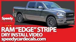 2019 2020 Ram 1500 Truck Side Stripes EDGE Graphic Decals - DRY INSTALLATION VIDEO - SCD