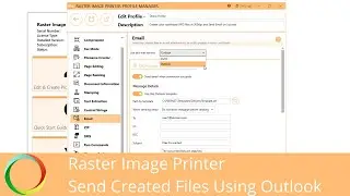 Email Created Files Using Outlook | Raster Image Printer 12 | PEERNET