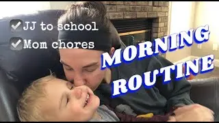 BLIND TODDLER MORNING ROUTINE. School day.