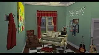 Colorful Musicians Bedroom | Speed Build | Sims 4