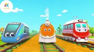 Little Panda Rescues Super Train | Thomas Train | Nursery Rhyme | Baby Songs | Jojo Kids