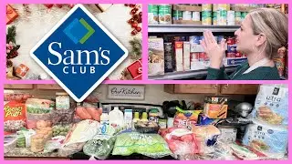 Sam's Club Christmas Grocery Haul- Shopping The Pantry & Menu Plan