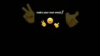 make your own emoji and tag me in your vid! :) #emoji