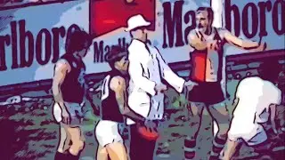Rex Hunt goal umpiring at Moorabbin 44 years ago today, Saturday the 2nd of September 1978.