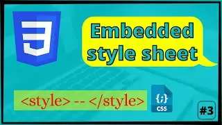 CSS Embedded Style Sheet | How to use Embedded style sheet? #3