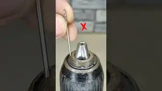 Обязательно запомни эту хитрость! Как можно легко зажать маленькое сверло в шуруповерте? 