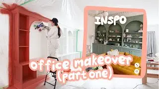 building my dream pinterest arch shelves! * office makover (part one)