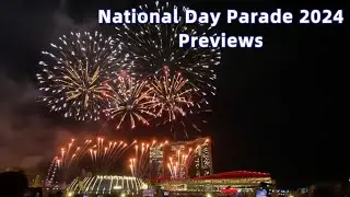 Singapore National Day Parade 2024 Previews - Fireworks (View from Fullerton Pavilion)