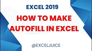 Auto fill | Excel juice