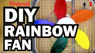 DIY Rainbow Fan - Man Vs Pin - Pinterest Test #63