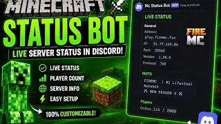 This FREE Minecraft Status Bot Will Upgrade Your Discord Server! 🤖