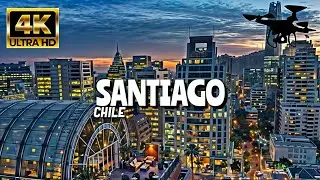 Santiago, Chile In 4K By Drone - Amazing View Of Santiago, Chile