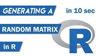 Create a random matrix in R (uniform, normal, Poisson, exponential)