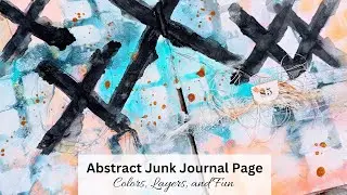 Junk Journal Abstract Spread