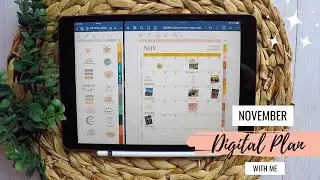 November 2021 Digital Plan With Me on my iPad in GoodNotes