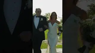 Bride Enters Ceremony by Walking Over Bridge She Met Her Husband On - He Was Super Emotional 🥹🥹