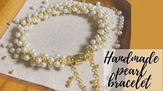 Diy bead bracelet making | Unique Pearl & beads Bracelet tutorial #beadedbracelet #handmade