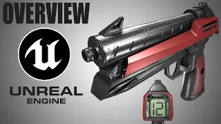 Overview Makarov pistol in Sci-fi style | Unreal Engine 5