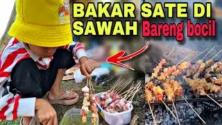 MAKAN DI SAWAH BARENG KELUARGA LAGI !! Bocil yang nyate