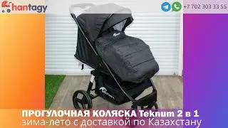 Детская прогулочная коляска Teknum 2в1, коляски зима-лето c доставкой по Алматы. Детские коляски.