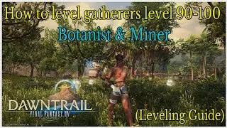 How to level gatherers level 90-100 in Dawntrail