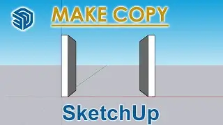 How to Make a copy  Multiple Copy or Copy with required Measurement in Sketchup - English Tutorial