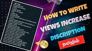 how to write description in youtube in tamil | FFT Gamer