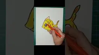 #drawing #diy #etkinlik #kolayçizimler #subscribe #shorts #görselsanatlardersi #art #sweet#fish