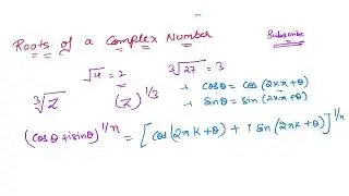Roots of a Complex Number II Roots of Unity - Concept II Complex Analysis
