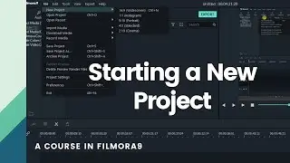 How to Start a new project and import raw video files to Filmora