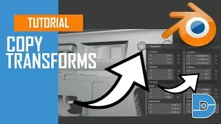 Blender 2.8 Tutorial - Copy Transforms From One Object to Another - Copy Location Scale Rotation