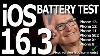iOS 16.3 Battery Life Test -  - Surprisingly great results !