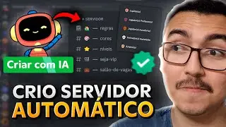 Esse BOT CRIA SERVIDORES com IA Automático no Discord!!