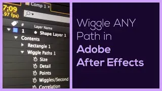 Wiggle Any Path In After Effects