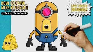 How to Draw MEGA MINION MEL 💥🍌 (Despicable Me 4) | Easy Step-By-Step Drawing Tutorial