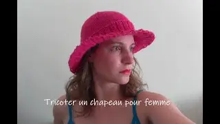 Tricoter un chapeau pour femme en rond [Modèle Marie]