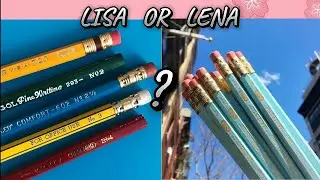 LISA OR LENA GAME ( Vintage School Supplies)#lisa #lena#trendingvideo