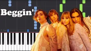 Måneskin - Beggin' - Piano Tutorial by Easy Piano