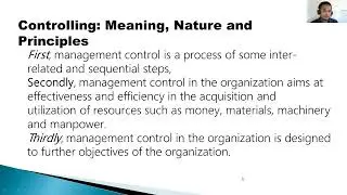 The Concept and Nature of Controlling