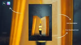 Create a Glowing Book Manipulation Effects - Photoshop