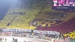 Coreografia derby curva sud Roma