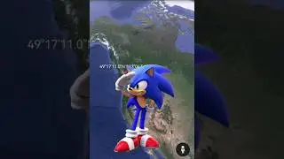 Sonic😱on Google Earth 