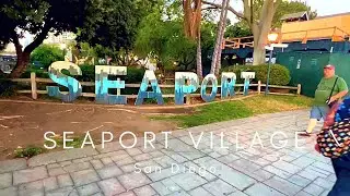 🇺🇸 Seaport Village in San Diego, California 2022 Walking Tour | 🎧 Binaural Audio